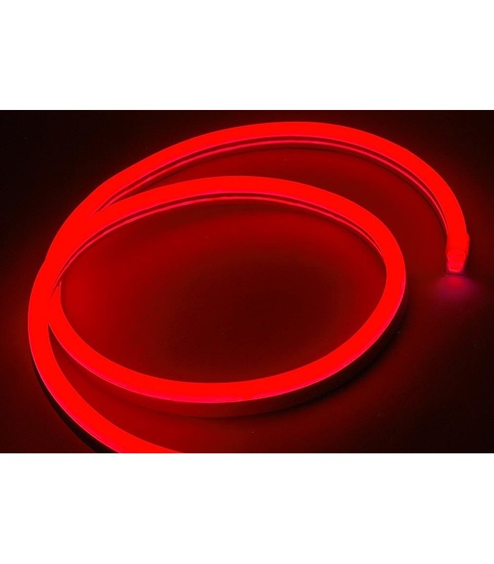 Rød 8x16 Neon Flex LED pr. meter, IP67,
