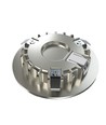 Unni68 møbelspot Ø6,8cm RA95 - 12V DC, Hul: Ø5,6 cm, Mål: Ø6,8 cm, Børstet stål