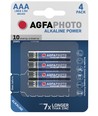 AAA 4-pak AgfaPhoto batteri - Alkaline, 1,5V