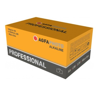 Billede af AA 40-pak AgfaPhoto Professional batteri - Alkaline, 1,5V