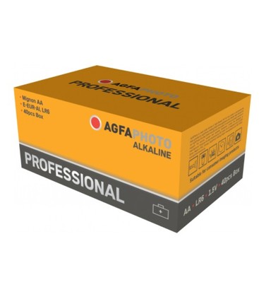 AA 40-pak AgfaPhoto Professional batteri - Alkaline, 1,5V