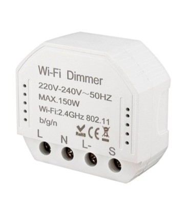 WifiDimmer150 - 150W LED dæmper, kip-tryk/push dæmp, korrespondance, til indbygning WifiDimmer150 - 150W LED dæmper, kip-tryk/push dæmp, korrespondance, til indbygning
