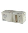 Outlet: V-Tac moderne pendellampe - Hvid med rose guld, Ø8 cm, GU10