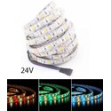 12W/m RGB+WW LED strip - 5 meter, IP65, 60 LED pr. meter, 24V