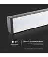 Outlet: V-Tac 100W LED high bay Linear lampe - IP54, til haller og industri