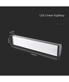 Outlet: V-Tac 100W LED high bay Linear lampe - IP54, til haller og industri