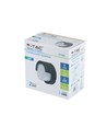 12W LED væglampe - IP65 udendørs, Rund, sort, inkl. lyskilde