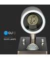 GU10 Væglampe m. sensor - IP44 udendørs, rustfri, uden lyskilde