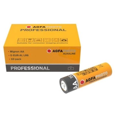 Billede af AA 10-pak AgfaPhoto Professional batteri - Alkaline, 1,5V