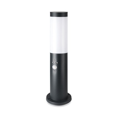 V-Tac sort havelampe – 45 cm IP44 udendørs PIR sensor E27 fatning uden lyskilde