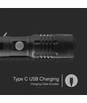 V-Tac 10W LED lommelygte - 1000 lumens, genopladelig, IP54
