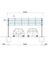 Solar Carport med 5° hældning - Til 15 solcellepaneler, 3 rækker á 5