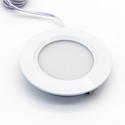 3 stk. LEDlife Reco68 møbelspot - Mat hvid, inkl. strømforsyning