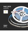 V-Tac 10W/m LED strip IC løbelys/running - 10m, løbelys, inkl kontroller, 120 LED pr. meter, 24V