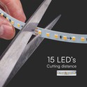 V-Tac 10W/m LED strip IC løbelys - 10m, løbelys, inkl kontroller, 120 LED pr. meter, 24V