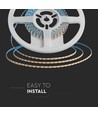 5m 8W/m LED strip - 24V DC, IP20, 3mm bred, 120 LED pr. meter