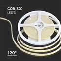 V-Tac 10W/m COB-LED strip - 5m, IP67, 320 LED pr. meter, 24V, COB LED