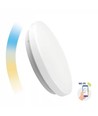 Outlet: 24W Smart Home rund LED loftslampe - Tuya/Smart Life, virker med Google Home, Alexa og smartphones, Ø39cm, 230V