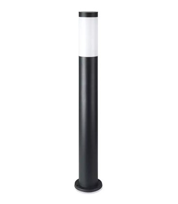V-Tac sort havelampe, rustfri - 80 cm, IP44 udendørs, E27 fatning, uden lyskilde
