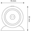 Outlet: LED batteri lygte - 1W, rund, 3xAAA, sølv, magnetisk fod