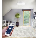 24W Smart Home rund LED loftslampe - Tuya/Smart Life, virker med Google Home, Alexa og smartphones, Ø39cm, 230V