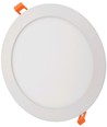 6W LED indbygningspanel - Hul: Ø11 cm, Mål: Ø12 cm, 230V