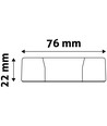 6W LED indbygningspanel - Hul: Ø11 cm, Mål: Ø12 cm, 230V