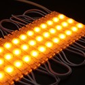 Vandtæt gul LED modul - 1,1W pr. stk, IP66, 12V, Perfekt til skilte og special løsninger