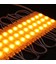 Vandtæt gul LED modul - 1,1W pr. stk, IP66, 12V, Perfekt til skilte og specialløsninger