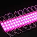 Vandtæt pink LED modul - 1,1W pr. stk, IP66, 12V, Perfekt til skilte og specialløsninger