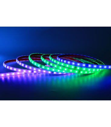 12W/m RGBIC LED strip - 5m, minimum 25 meter IP68, 60 LED pr. meter, 230V