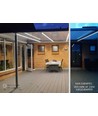 5m 10W/m vandtæt LED strip (Type X-2) - 230V, IP67, 1300lm/m, Kan klippes for hver 10cm, op til 50m