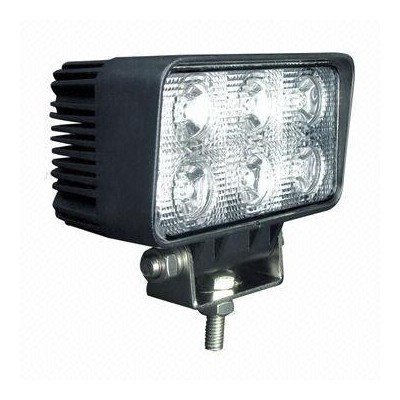 18W LED arbejdslampe - Bil, lastbil, traktor, trailer, udrykningskøretøjer, kold hvid, 12V / 24V
