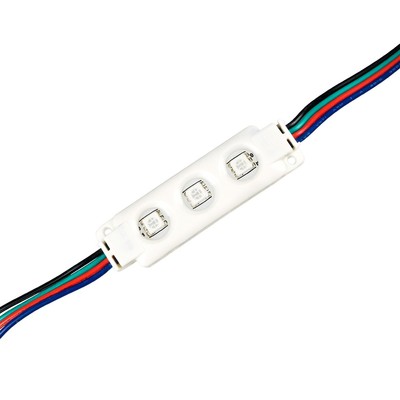 Vandtæt RGB LED modul – 0,72W IP67 Perfekt til skilte og special løsninger – Kulør : RGB
