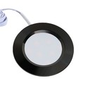 LEDlife Reco68 møbelspot indbygning RA92 - Hul: Ø5,6 cm, Mål: Ø6,8 cm, Sort, 2,7W, 12V DC