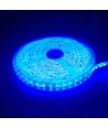 Blå 10W/m LED strip - 5m, 120 LED pr. meter, 24V, IP65