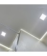 22cm x 22cm LED indbygningspanel, 18W - Hul: 20,5cm x 20,5cm