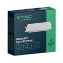 V-Tac 24W LED indbygningspanel - Hul: 28cm x28cm, Mål: 29,5cm x 29,5cm, 230V