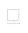 60x60 LED panel, 45W - 102lm/W, 6000K, 5 års garanti