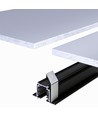 1m 3-faset strømskinne - Sort, 100cm, IP20, til skinnespot