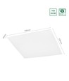 60x60 LED panel, 30W - 137lm/W, 4100lm, 3000K, 5 års garanti, hvid kant