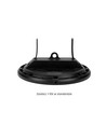 200W LED high bay, 180lm/W - DALI dæmpbar, 90 grader, IP65, IK08, sort kabinet