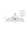 200W LED high bay, 180lm/W - DALI dæmpbar, 90 grader, IP65, IK08, sort kabinet