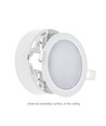 ALGINE 2i1 Overflade-Nedsænket Downlight 6W 560lm, Varm Hvid, 230V, IP20, Rundt