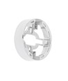 6W Algine 2-i-1 indbygnings/påbygningspanel - 125lm/W, Ø11,5cm, 3000K, hvid kant, rund