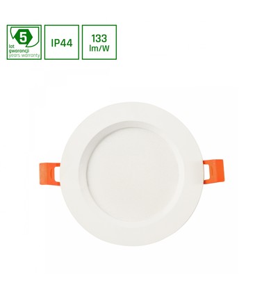 Dure Max Downlight 12W - Neutral hvid, 230V, 110°, IP44, IK06, Ø140x30, Hvid, Rundt