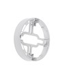 12W Ø17cm 2-i-1 indbygningspanel / påbygningspanel - 125lm/W, 3000K, rund, hvid kant
