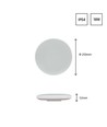 18W Nymphea LED loftlampe med sensor - IP54, 3-i-1 CCT, sort/hvid ring, indbygget sensor