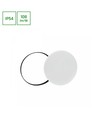 32W LED sensorlampe - IP54, 3450lm, 6000K, kold hvid, indbygget sensor