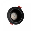 Fiale Comfort Anti-blænd GU10 - 250V, IP20, Ø85x50mm, Sort Rundt, Reflektor Sort, Justerbar, LED Armatur/lampe uden lyskilde